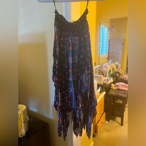 Free People Maxi Asymmetrical Handkerchief Style Skirt